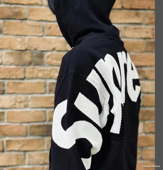 Grey SWEATSHIRT S HOODED M XL Big Hoodie L BIG JACQUARD Sweatshirt Black LOGO LOGO Back 0817